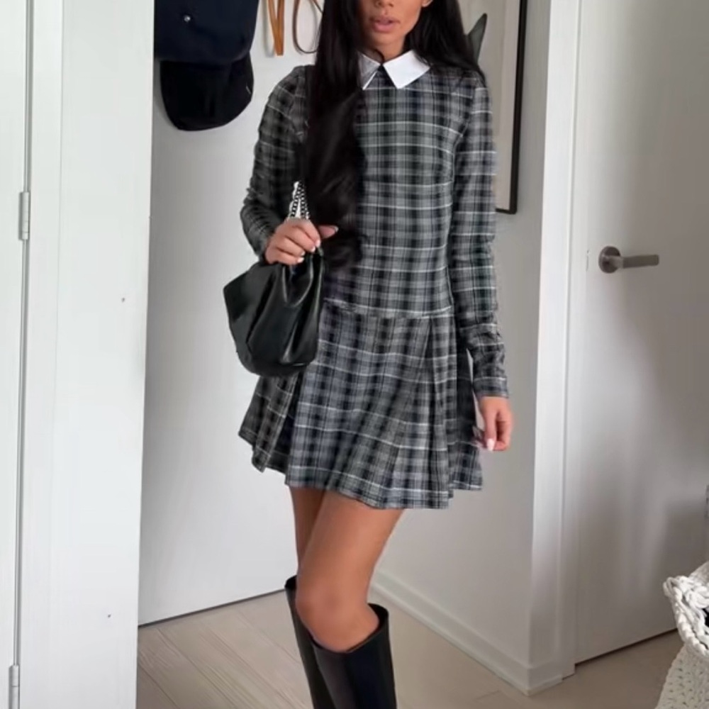 Another Story Plaid Dress